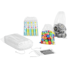 Sachet à cordelettes en LDPE 250×350 mm, 50 µm