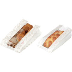 Sachet à soufflet avec bande visible «FRISCH & fein»