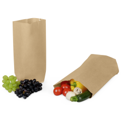 Sac &agrave; fond crois&eacute; brun