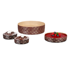 Moule à gâteau jetable rond avec décor