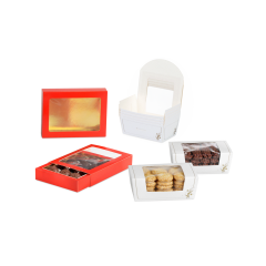 Boîtes de chocolats  avec fenêtre transparente