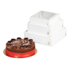 Boîte patissiere ORNAMENTE avec fenêtre