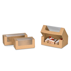 Carton avec fenêtre brun