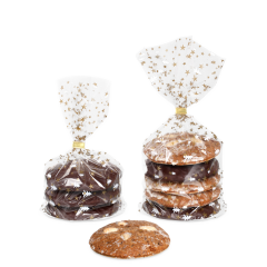 Sachet à fond plat en CPP avec des étoiles