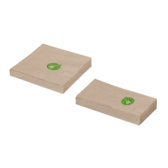 Serviette en ouate de cellulose brune