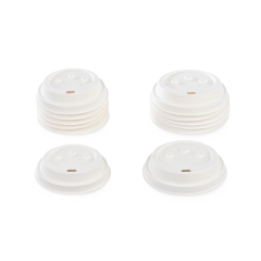 Couvercle en fibre de bois avec ouverture pour boire