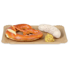 Assiette en carton brun rectangulaire, non couchée