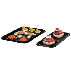 Plateau traiteur en rPET, rectangulaire