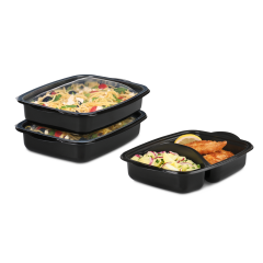 Barquette repas en PP & couvercle