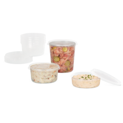 Barquette PP ronde & couvercle