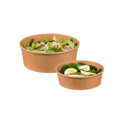 Bol &agrave; salade rond en carton