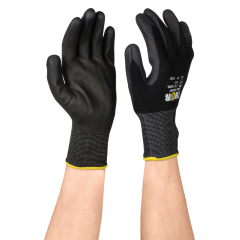 Gants de travail thermiques hiver, Taille 8 (M), avec couche de nitrile, respirant