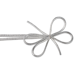 Nœud prêt avec bande elastique, argent, X-LARGE, 700 - 1’400 mm