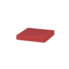 couvercle pour la boîte-cadeau 150×150×30 mm, bordeaux