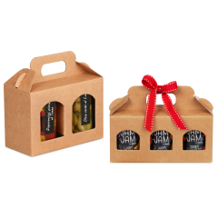 Carton pour verres, brun