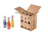 Carton pour bouteilles de 0,33 à 0,50 litre, certifiés DHL