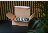 Carton d'expédition pour envois SmallPac avec fermeture adhésive