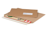 Pochette d'expédition carton micro-ondulé remplissage transversal