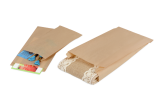 Sachet à soufflets en papier brun