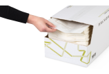 perforation pratique sur le carton de l'art. n° L122.135 - retrait individuel facile et hygiénique