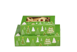Carton à pâtisseries avec fenêtre en PP NOËL EN FORET