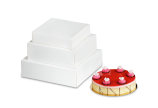 Carton à gâteau blanc, 1 pièce