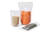 Sachet autoporteur transparent