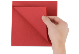 Serviette de table pli 1⁄4 – idéale pour placer debout sur la table et pour des pliages décoratifs.