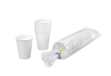 Gobelet pour boissons chaudes, couche PE blanc