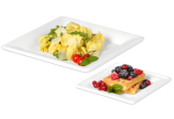 Assiette carrée en bagasse