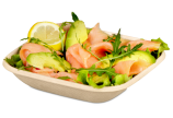 Bol en bagasse rectangulaire