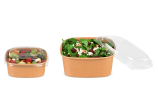 Assorti au saladier en carton brun – pour une vue claire sur le contenu