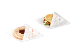 Pochette à snack ouverte des 2 côtés