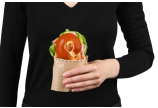 Le sandwich peut être consommé directement de l’emballage.