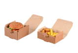 Boîte en carton ondulé à emporter