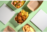 Bol à collation en carton brun