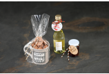 Étiquette cadeau et produits avec cordon de fermeture