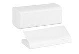 Essuie-mains papier pliage V zigzag, 2 plis, blanc