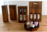 Carton de rangement pour bouteilles vintage