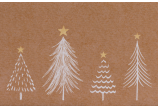 Motif «Modern Christmas»: impression numérique en 2 couleurs sur carton kraft brun