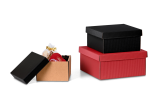Boîte cadeau avec couvercle, ondulée