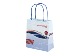 Imprimer sac en papier à poignées torsadées 
