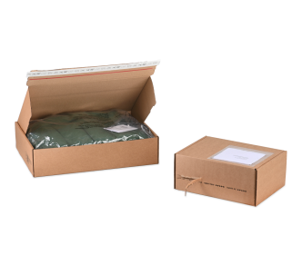 Boîte pliante avec fermeture adhésive