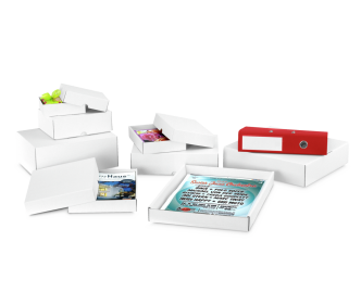 Boîte télescopique avec couvercle blanche