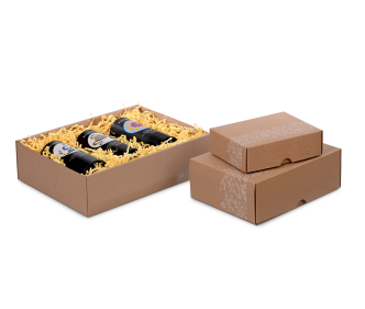 Boîte télescopique avec motif naturel
