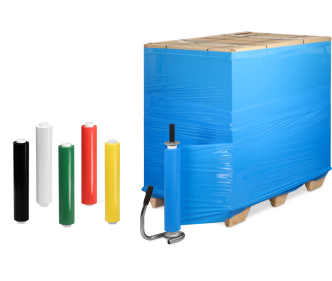 Film étirable manuel MECASTRETCH® coloré, 23 µm x 260-270 lfm