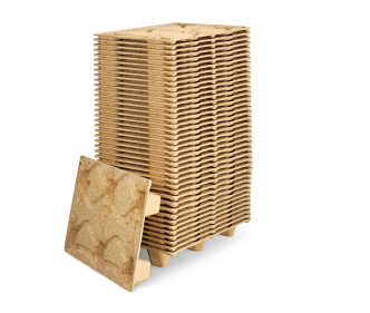 Palette moulée bois