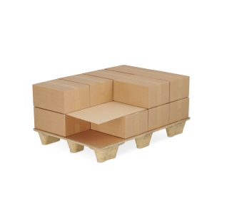 Plaque intercalaire pour palettes en carton ondulé 