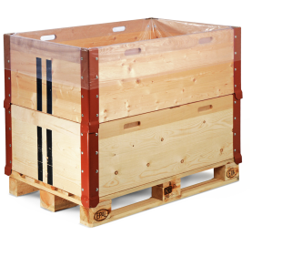 Sac à soufflets latéraux pour cadres de palette