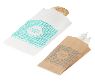 Sachet à soufflets en papier «Genuss»